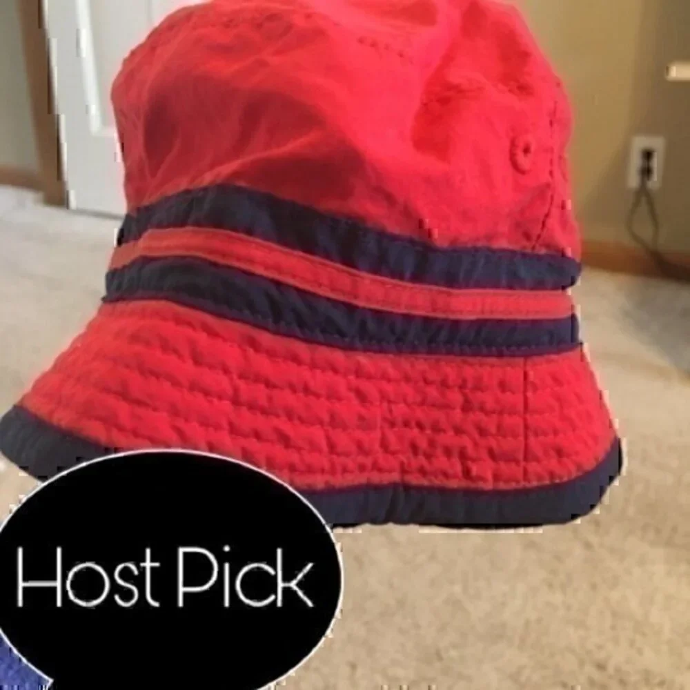 Osh Kosh red and navy 0-3 month - 6-9 month hat